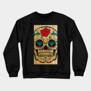 Wood Sugar Skull Crewneck Sweatshirt